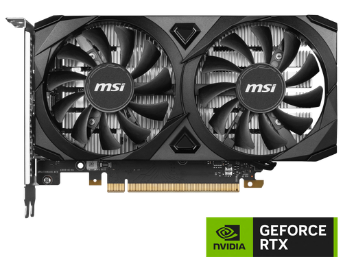 MSI Ventus GeForce RTX 3050 6GB GDDR6 PCI Express 4.0 x8 ATX Graphics Card RTX - Picture 2 of 5