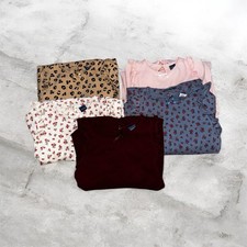 Old Navy bambino lotto di 5 tutine manica lunga orlo con volant taglia 18-24 multicolore