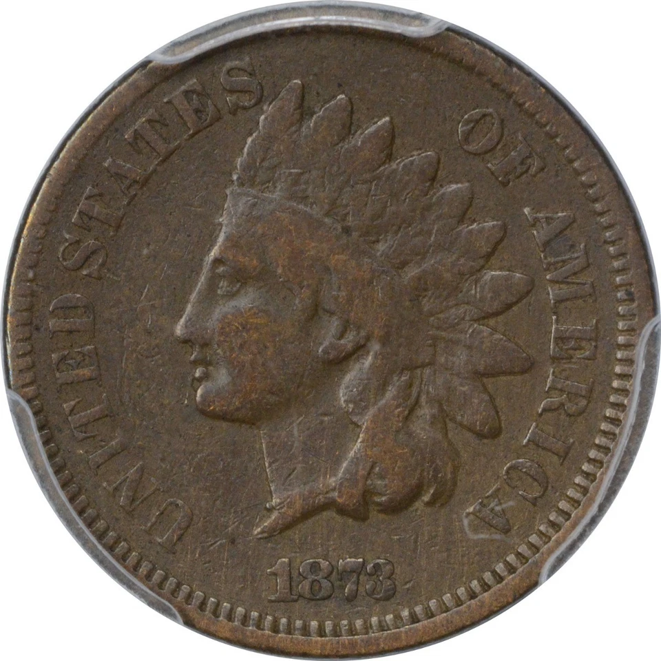 1873 Indian Cent Closed 3 DDO FS-101 S-1 VG10 PCGS - Image 2 of 3