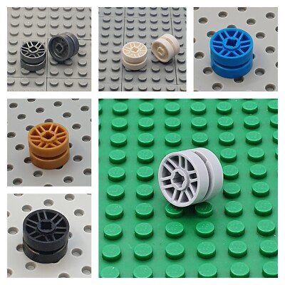 LEGO  4x Felge 14mm D. x 9,9mm Technic Small Pin  - 11208 - versch. Farben