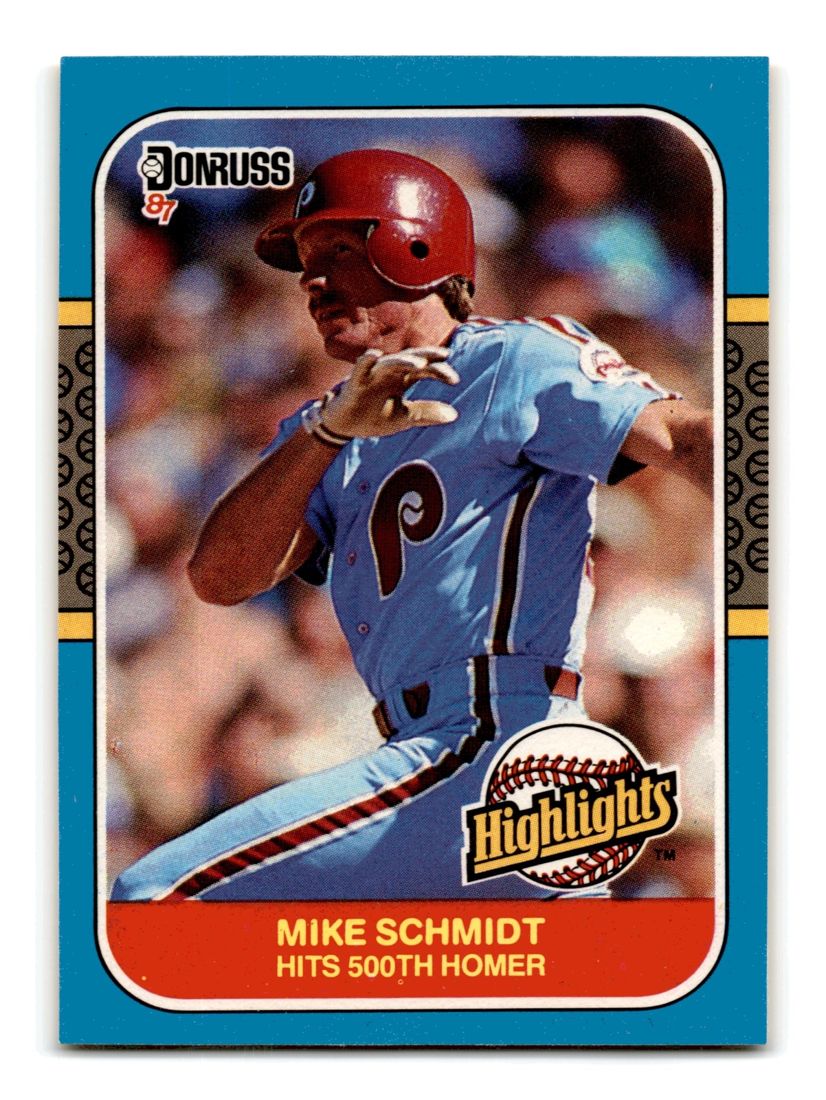 Mike Schmidt 1987 Donruss Highlights #2 Philadelphia Phillies NM-MINT