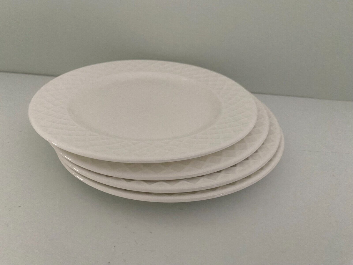 New Mikasa TRELLIS Set 4 Appetizer Serving Dessert Plates 6,5