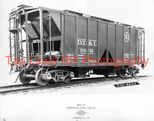 Detroit Toledo & Ironton # 10842 Cover Hopper Greenville Steel NEW 8x10 PHOTO