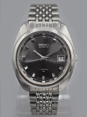 Vintage Seiko 7005-7030 17 Jewels Automatic Watch Stainless Steel