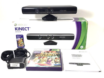 Microsoft Xbox 360 Kinect Sensor Model 1414 With Kinect Adventures