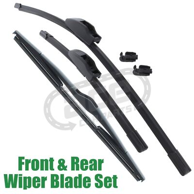Chevrolet Matiz 2005-2011 Front & Rear Windscreen Wiper Blades Set 22'' 14'' 12''