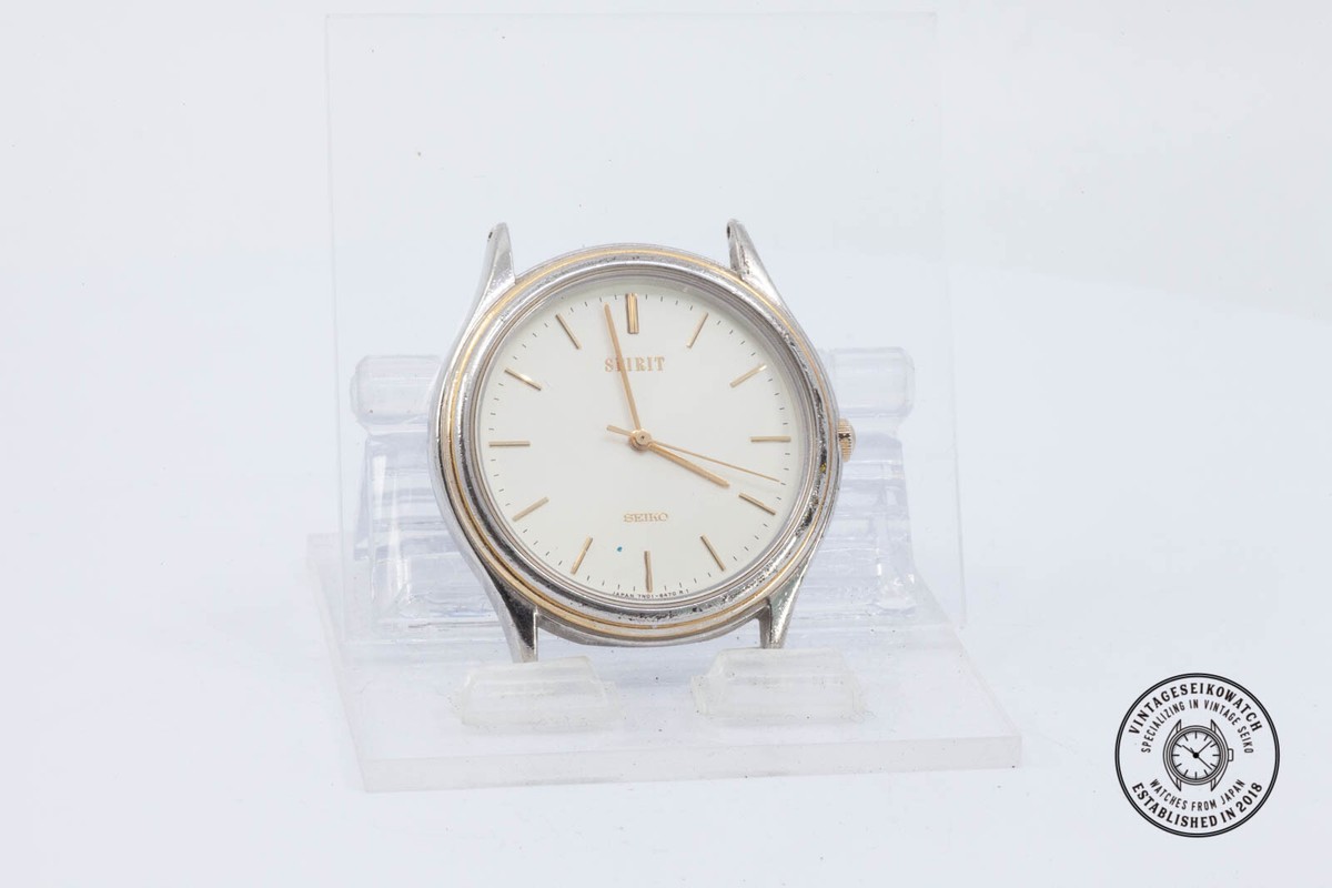 VINTAGE SEIKO QUARTZ SPIRIT 7N01-6370 FOR PARTS OR REPAIR WATCH 
