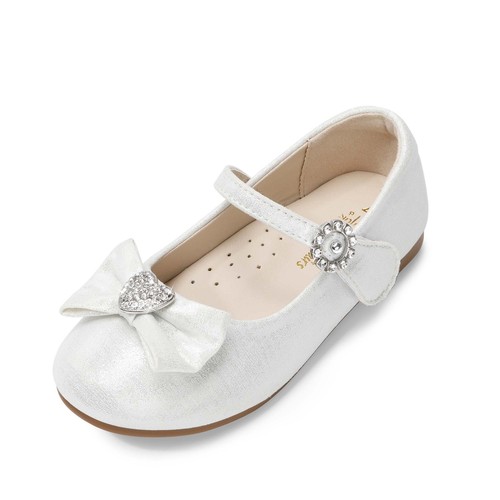 Baby Girls Toddlers Flat Shoes Rhinestone Ballerina Flats Wedding Party Shoes - Picture 4 of 21