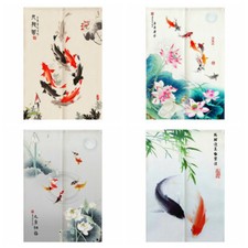 Imprimé Porte Rideau Coton Lin Tapisserie Japonais Noren Cuisine Pièce Diviseur