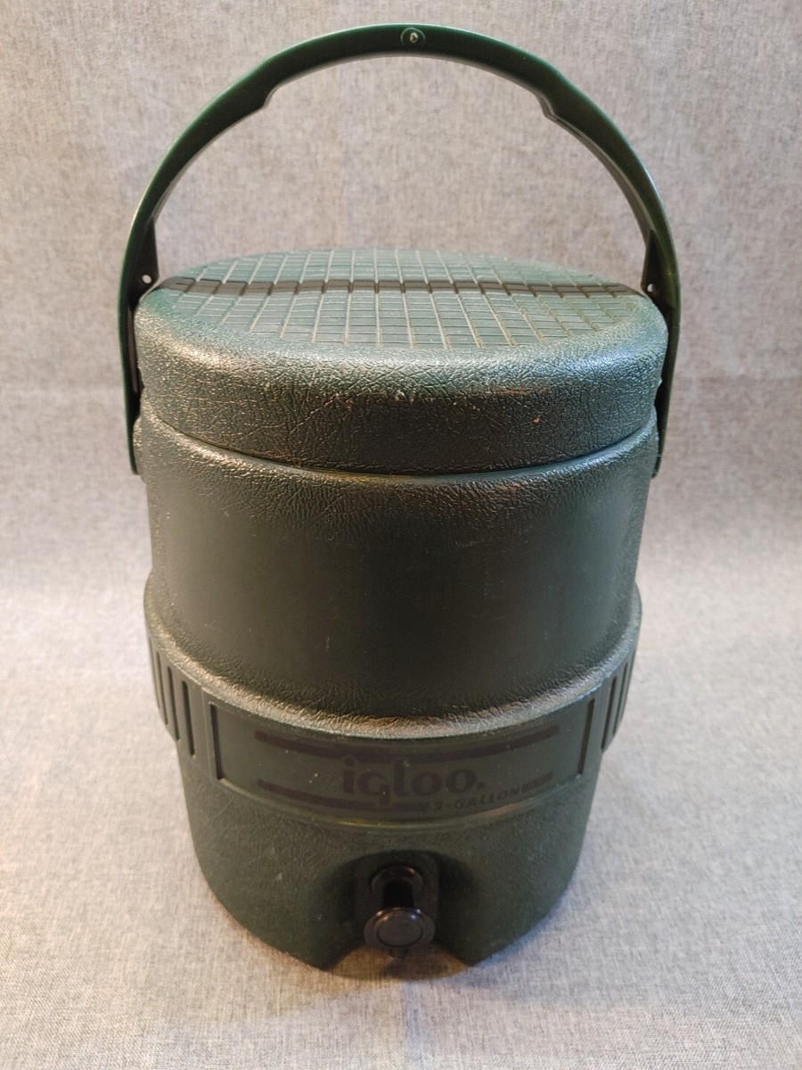 Vintage Igloo 2 Gallon Seat Top Water Cooler Beverage Jug