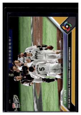 2023 Topps Now #WBC-20 Team Japan WBC Gold Parallel Card #d 1/1 | eBay