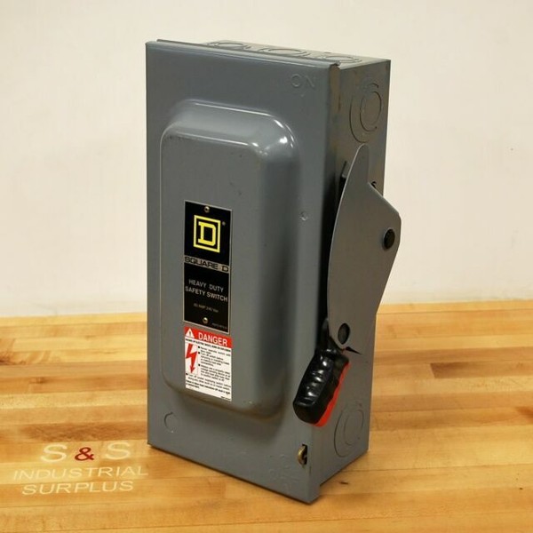 Square D 60 Amp 3 Pole 240 Volt Safety Switch NEMA 1 H322N for sale