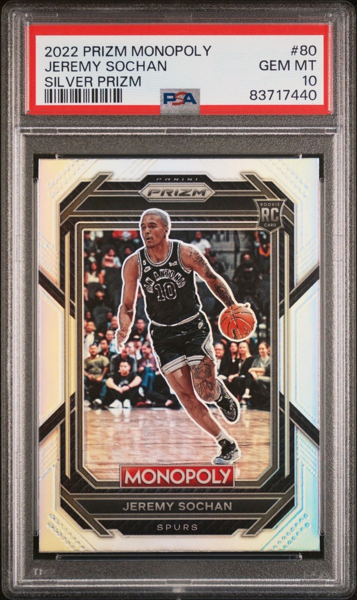 2022-23 PANINI PRIZM MONOPOLY JEREMY SOCHAN ROOKIE SILVER 2022-23 PANINI PRIZM MONOPOLY JEREMY SOCHAN ROOKIE SILVER