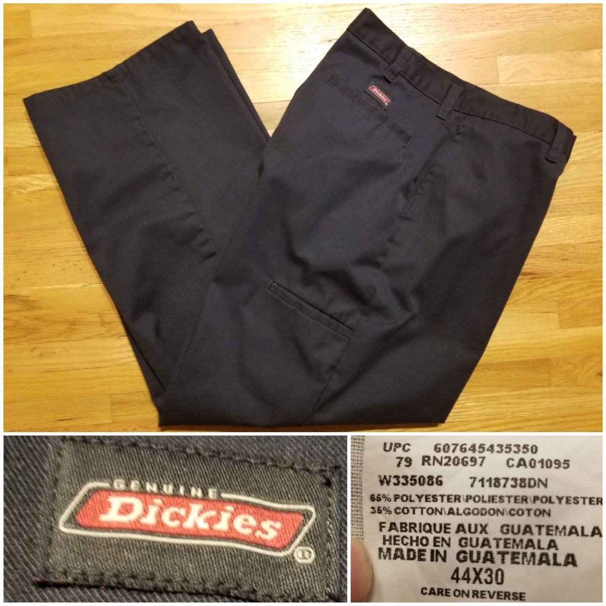 DICKIES Mens DOUBLE KNEE 7118738DN Navy Blue Work Pants DICKIES Mens DOUBLE KNEE 7118738DN Navy Blue Work Pants