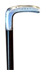 Rare Vintage Antique 1920 Award Sterling Silver 900 Crop Stick Whip USA Germany