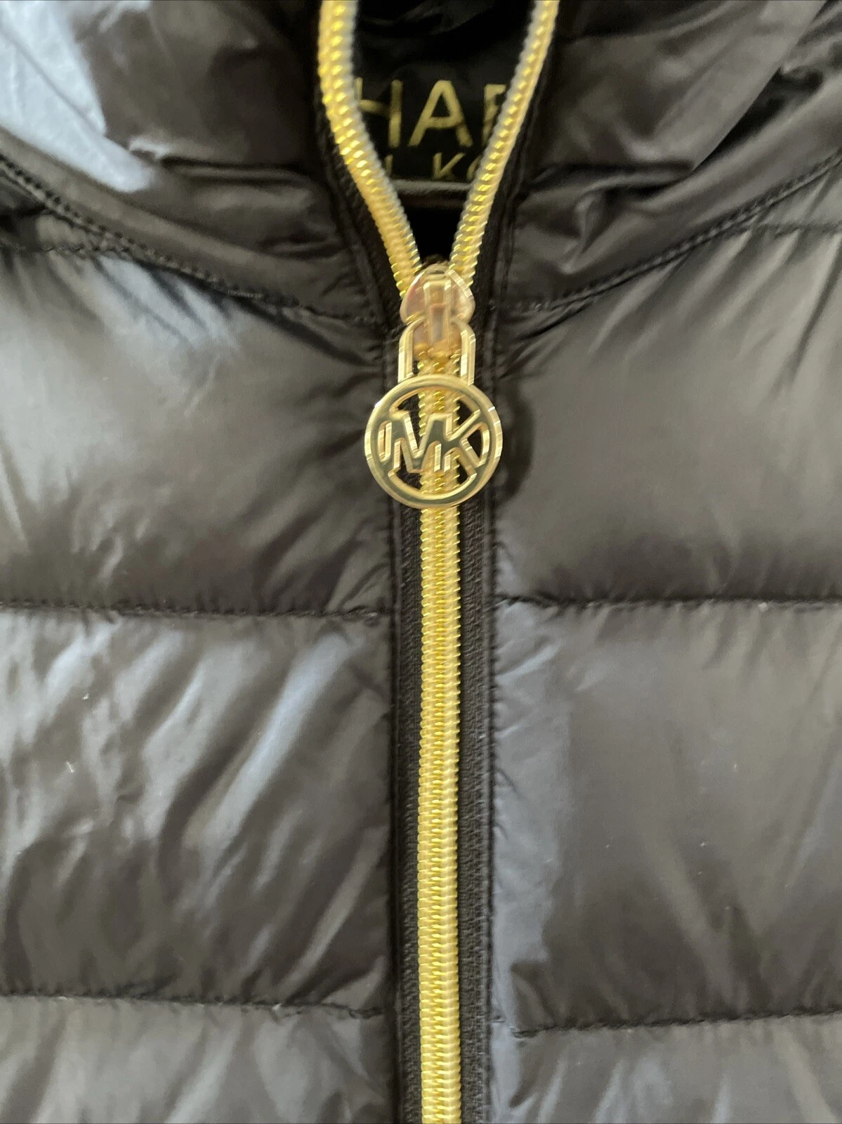 Piumino Michael Kors donna trapuntato nero da donna taglia XL