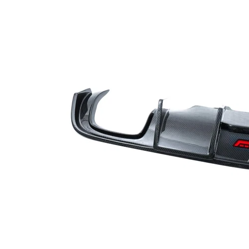 Labio difusor de parachoques trasero de carbono real con luces LED para Audi Q5 SQ5 2012-2018 - Imagen 9 de 9