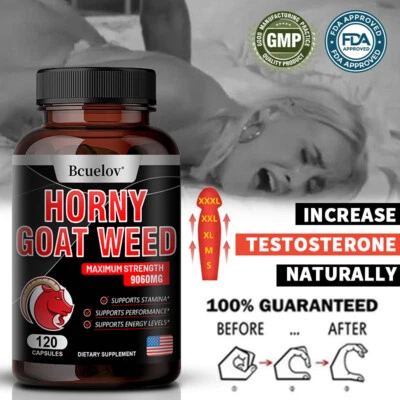 BCUELOV Geiles Ziegenkraut, Elfenblume, Horny Goat Weed Kapsel Epimedium Grandiflorum