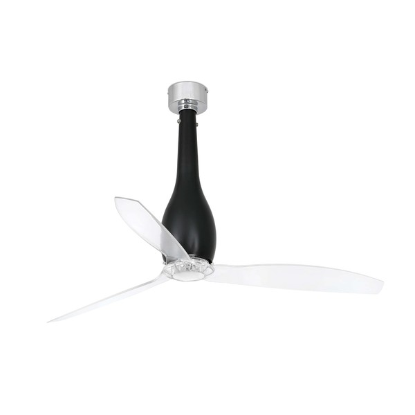 Energiespar Deckenventilator Mit Fernbedienung Eterfan Matt Schwarz 128 Cm-image