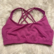 Victoria Secret Medium Sports Bra Pink Strappy Back Victoria Sport Wireless