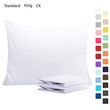 Quality Pillow Cases 2 Pack Standard King CK Size Ultra Soft Cozy Pillowcases