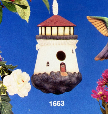 Clay Magic J-1663 Ceramic Slip Mold Lighthouse Birdhouse Lawn Décor 8 Inch
