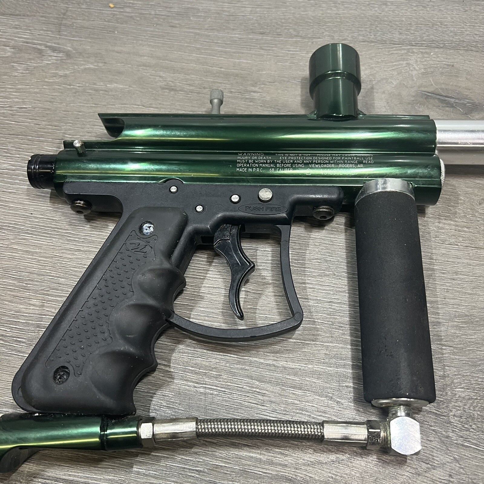Viewloader VL TRIAD Paintball Gun Marker Green Untested For Parts Or