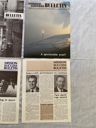 Bulletins de projet de réservoir externe navette spatiale Martin Marietta quantité 7 1981 - 1985 - Photo 4/20
