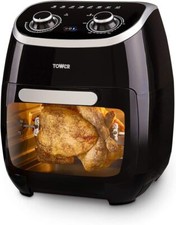 Image of Tower Air Fryer Vortx 11L Manual Oven T17038 in Black - New Item, Box Damaged