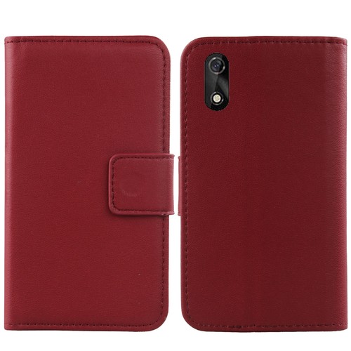 Para Smartphone - Lujo Cuero Genuino Real Abatible Estuche Billetera Libro Cubierta Estuche - Imagen 17 de 20