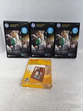 Lot 4  HP Advanced Glossy Inkjet Photo Paper 100 Sheets 4 x 6" Q7906/ Kodak