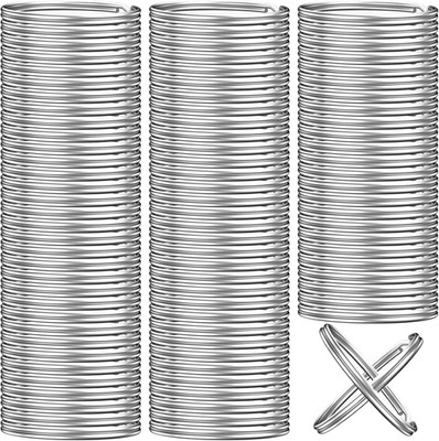 100PCS Key Rings Bulk, Split Key Rings, Keychain Rings and Crafts 1 Inch (25Mm)