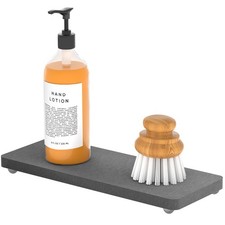 Water Absorbing Stone Tray for Sink: Diatomite Coasters Drying Stone Soap Kit...