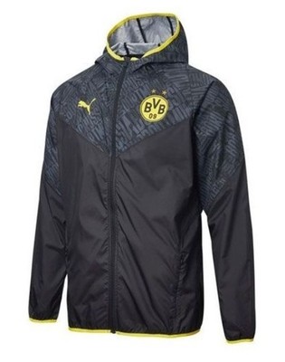 PUMA Borussia Dortmund Warmup Jacket 'Black' 758585-02 men's Medium