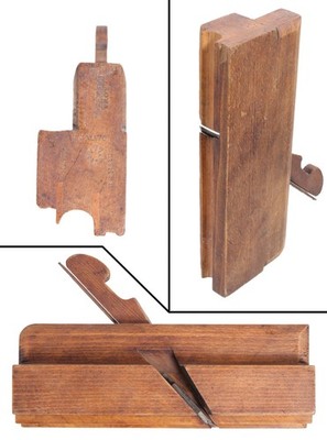 Extra Clean Double Boxed Bead Plane - 3/4'' Size- R. Carter, Troy, N.Y. - 1833-41