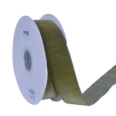 Moss Green Velvet Ribbon 1 1/2 Inch 10 Yards Christmas Ribbon for Gift Wrappi...