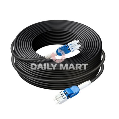 New In Box LC-LC UPC SM 9/125 Duplex Fiber Optic Cable 50M
