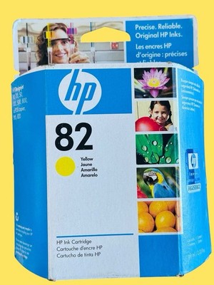 HP 82 Yellow Color Ink C4913A OEM New Sealed Genuine 69 ML Plotter EXP 2010