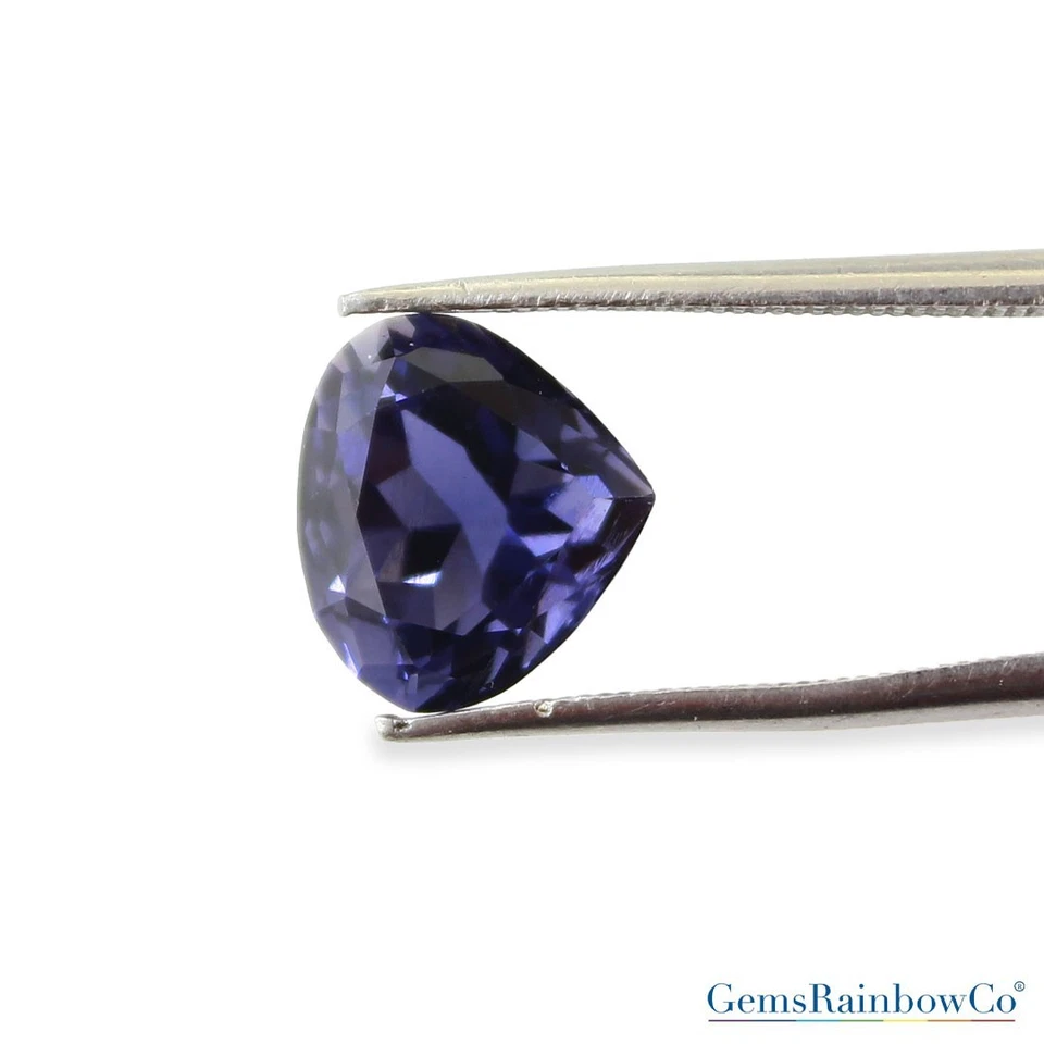 Natural Iolite Heart Shape Gemstone Blue Gemstone 10mm For Jewellery Making... - Image 2 of 4