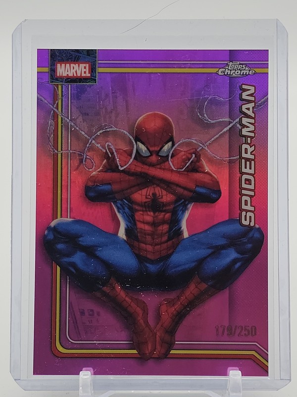 SPIDER-MAN 2026 TOPPS CHROME MARVEL PINK REFRACTOR /250 #163 Q6608