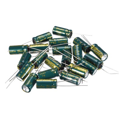 20× Elektrolytischer Aluminium-Radialkondensator Niedriger ESR 1500uF 10V 8x16mm