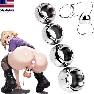 #ad 4 Stainless Steel Glans Stretcher Ring Penis Enhancer Delay Ejaculation for Male $47.90