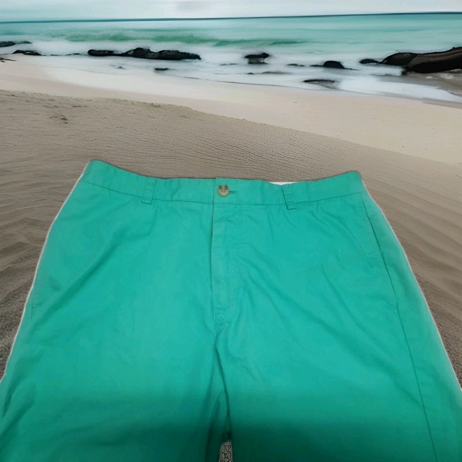 Vineyard Vines by Shep &Ian Teal/ Green Bermuda Shorts Men Size 35