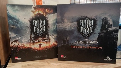 Glass Cannon's 11-Bit Studios Frost Punk Core Board Game +3D Resources Expansion