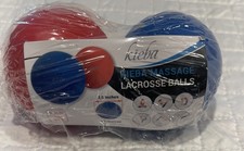 Kieba Massage Lacrosse Balls for Myofascial Release, Trigger Blue and Red