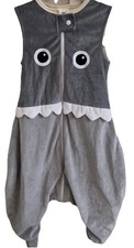 MICHLEY Kids Sleeveless Zipper Sleeping Bag Pajamas With Feet Small