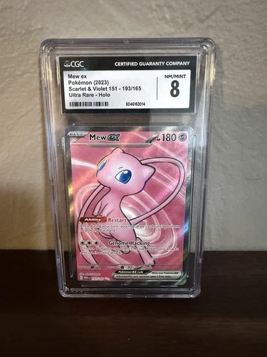 New ListingPokémon Mew ex Ultra Rare Holo Scarlet & Violet 151 NM CGC 8 Graded English