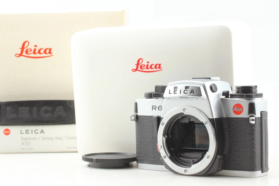 [Excelente COMO NUEVO en caja] Cuerpo de cámara fotográfica Leica R6 35 mm SLR plateado con correa de JAPÓN Foto 3 de 4
