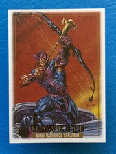 Hawkeye 2024 Skybox Marvel Masterpieces 92 Platinum Canvas #34