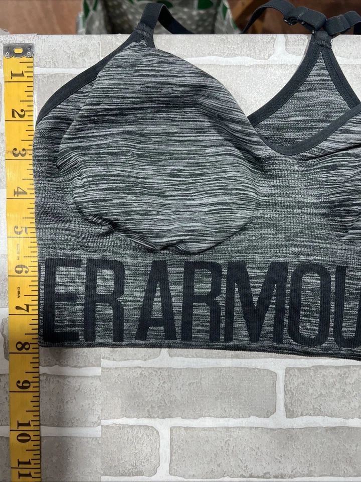 Under Armour Women's Seamless Streaky Heather Imperial Gray M - Image 4 of 4